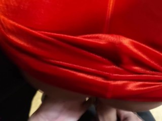 Bent Over The Chaise And Fucked In Red Dress