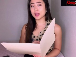 Sexy Asian Secretary Bribes You with her Tight Pussy -ASMR