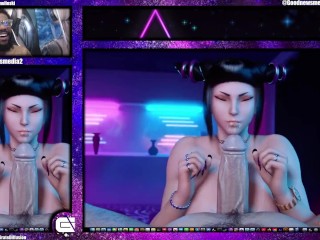 Crazy Fat Fucking Tits Juri Han Sucks A Huge Cock Until She Gets Hard Warm Cum In Her Throat