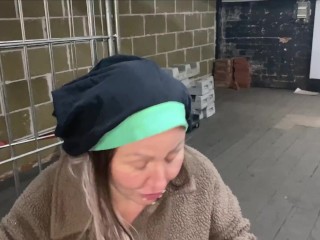 Street Girl dancing naked