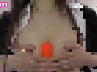 【耳舐め】友達JKが耳元で囁き最後はパイズリで射精するまでカウントダウン【シチュエーション】素人ASMR変態日本人パンスト制服オナニーサポート3Dioバイノーラル