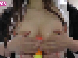 【耳舐め】友達JKが耳元で囁き最後はパイズリで射精するまでカウントダウン【シチュエーション】素人ASMR変態日本人パンスト制服オナニーサポート3Dioバイノーラル