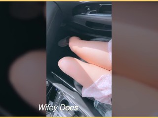 Horny MILF Highway Trucker TIT Flashing UPSKIRT