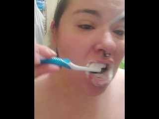 Scrubbing my Teeth!