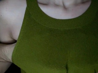 My touch excites her so much that she wants to get out of my hands // Massage orgasm // Moaning