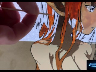 Sexy Nude Asuna glasspainting_NotOnlyPorn_