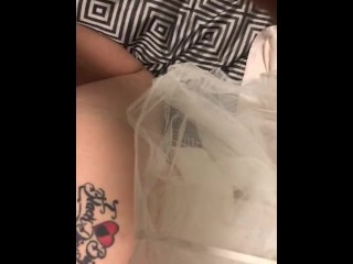 White married woman gets fucked by BBC in her wedding dress in front of husband! She loves black COC