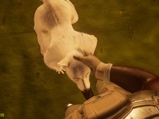 White she-wolf moans again from hunter's big black cock Wild Life