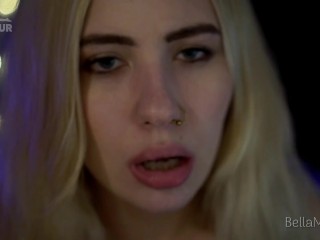 Very sensual ASMR and rough mouth fuck at the same time