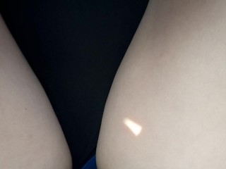 Milf Anna Perv drive car - no panties