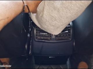 I Made My UBER Driver Touch My HAIRY PUSSY While Driving in Traffic - He Made Me CUM