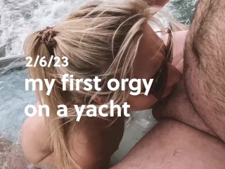 Miami yacht blowjob orgy with my friends