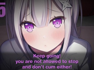 Emilia Teaches You How To Eat Your Own Cummies Re:Zero Hentai Joi Cei (Femdom Edging Feet Pet Play)