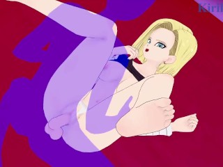 Android 18 and I have intense sex at a love hotel. - Dragon Ball Hentai