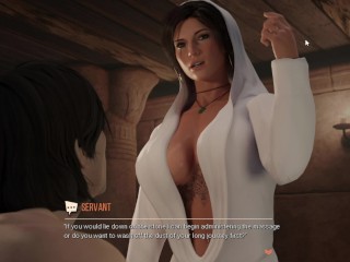 Horney Lara Croft From Tomb Raider Try to Have Sex With Massage Therapy ( Croft Adventure ep 5)