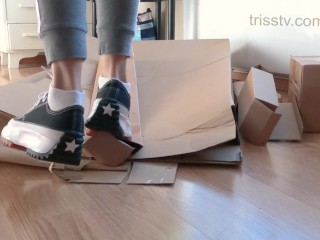 Sneakers Crushing Carton Boxes 2023 | PART 01