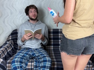Step Sister Asked Step Brother Massage And He Started Touching My Pussy But I Liked It! Orgasm