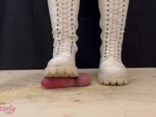 Cock and Balls Trample with 3 Sexy Boots, Bootjob & CBT with TamyStarly