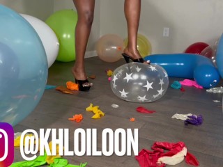 KHLOÍ LOON STEPS2POP BALLOONS!