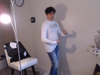 Leather Jacket MAOLO Jerkoff to Cum!