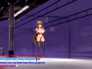 Code Geass CC Undress Dancing Hentai Lupin Song Big Boobs MMD 3D White Hair Color Edit Smixix