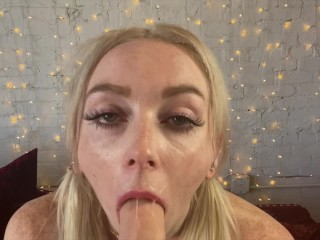 Cute Slutty Ahegao Face Blowjob With Cum Countdown  - Remi Reagan