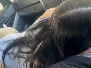 I love sucking daddy’s dick in the car