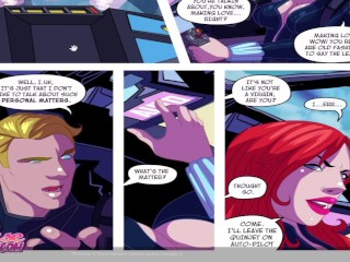 Black Widow Downtime Comic Porn With Caption America Marvel Comics