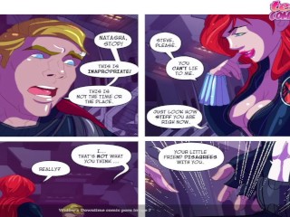 Black Widow Downtime Comic Porn With Caption America Marvel Comics