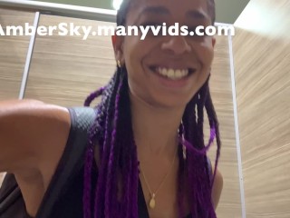 DIRTY LITTLE EBONY SLUT PEES LIKE A BOY IN SEVERAL PUBLIC BATHROOMS IN THAILAND