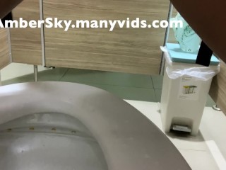 DIRTY LITTLE EBONY SLUT PEES LIKE A BOY IN SEVERAL PUBLIC BATHROOMS IN THAILAND