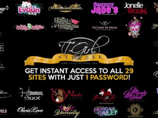 Jesse gives a hot private cam show of her stroking her big cock