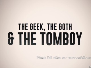 The Geek, The Goth & The Tomboy - Jessie Lee, Codi Vore / Brazzers