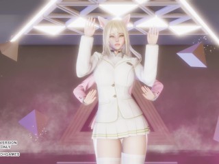 [MMD] Red Velvet - Naughty Ahri Seraphine Sexy Hot Kpop Dance League Of Legends 4K