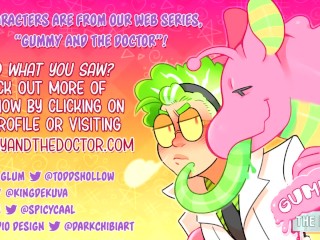 Trans Mad Scientist gets his t-dick sucked! Gummy and The Doctor, Extra Animation