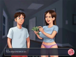 Summertime saga #8 - Spying on my stepsister masturbate - Gameplay