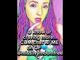 First time making myself squirt- full vid @miss.ivymoon 💙🤍