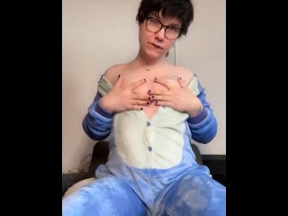 Cute femboy slut showing off (jerking, fingering)