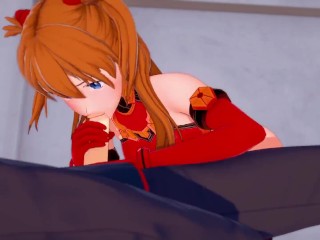 Asuka Handjob and Blowjob | Neon Genesis Evangelion Hentai Parody