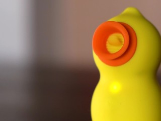 Sex Toy Review - Selena Vega masturbates with Honey Ducky II from Funzze and says what she thinks