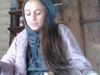 Garage Smoking - Candid Smoking - Hot Smoking - Smoking Fetish, Smoking, Flawless Melissa