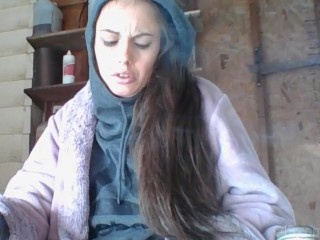 Garage Smoking - Candid Smoking - Hot Smoking - Smoking Fetish, Smoking, Flawless Melissa