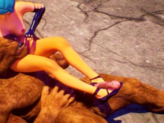 Furry Minotaur vs Horny girl | Furry monsters fuck | 3D Porn Wild Life