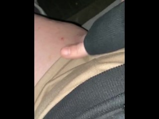 Late night wet pussy in mall parking lot