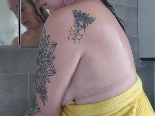 Brushing my teeth with my Titties Out