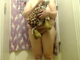 Naked with my stuffy...