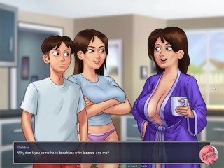 Summertime saga #12 - Watching a porn movie with my stepmother - Gameplay