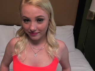 She is 18 and on spring break making her first porn