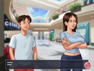 Summertime saga #13 - Stepson and busty stepmom mansturbating - Gameplay