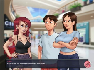 Summertime saga #13 - Stepson and busty stepmom mansturbating - Gameplay